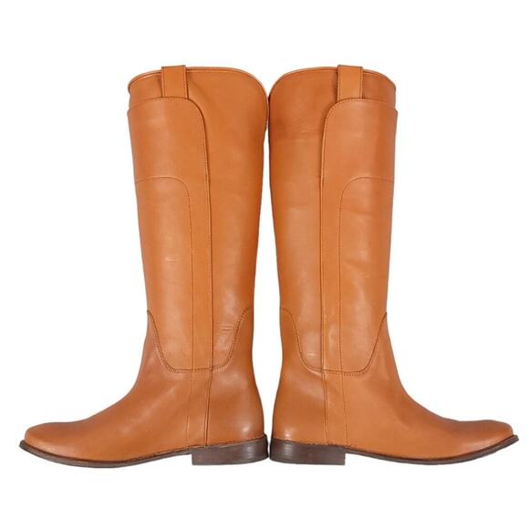 Frye Paige Tall Leather Riding Boots Classic Equestrian Knee-High Cowgirl - Picture 6 of 15